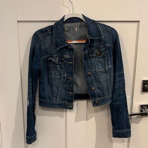 Guess Blue Cropped Denim Jacket